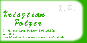 krisztian polzer business card